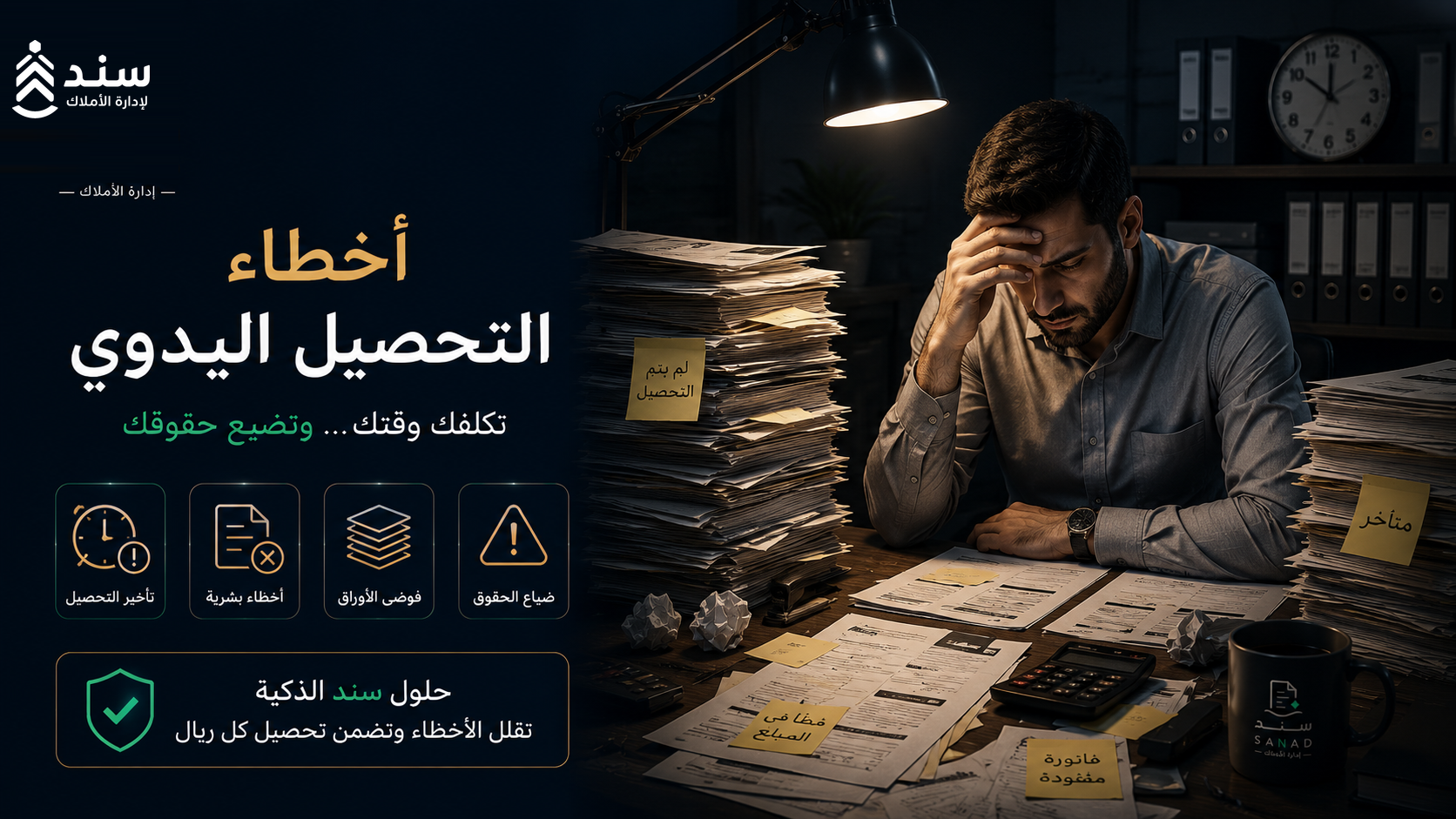 أخطاء التحصيل اليدوي في المكاتب العقارية: 7 أخطاء تكلّفك ثمنًا وكيف تعالجها